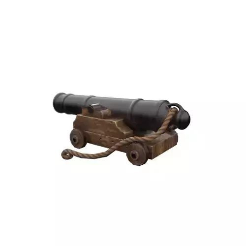 PBR Ship Cannon Model 