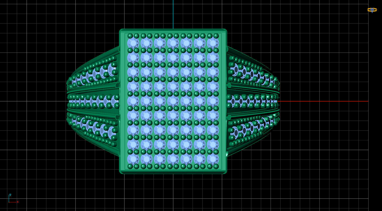 Print Ready STL 3DM Gents Rings Diamond Men Ring 3D print model_5