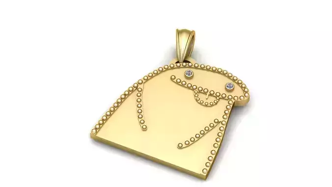 FUNNY CARTOON CHARACTER PENDANT 3D PRINTABLE MODEL