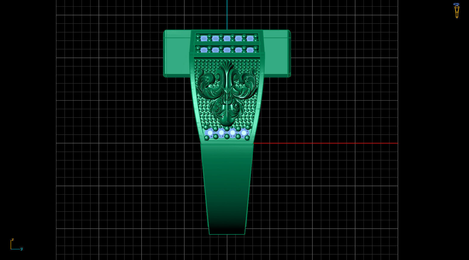 Print Ready STL 3DM  Gents Rings Diamond Men Ring  3D print model_4