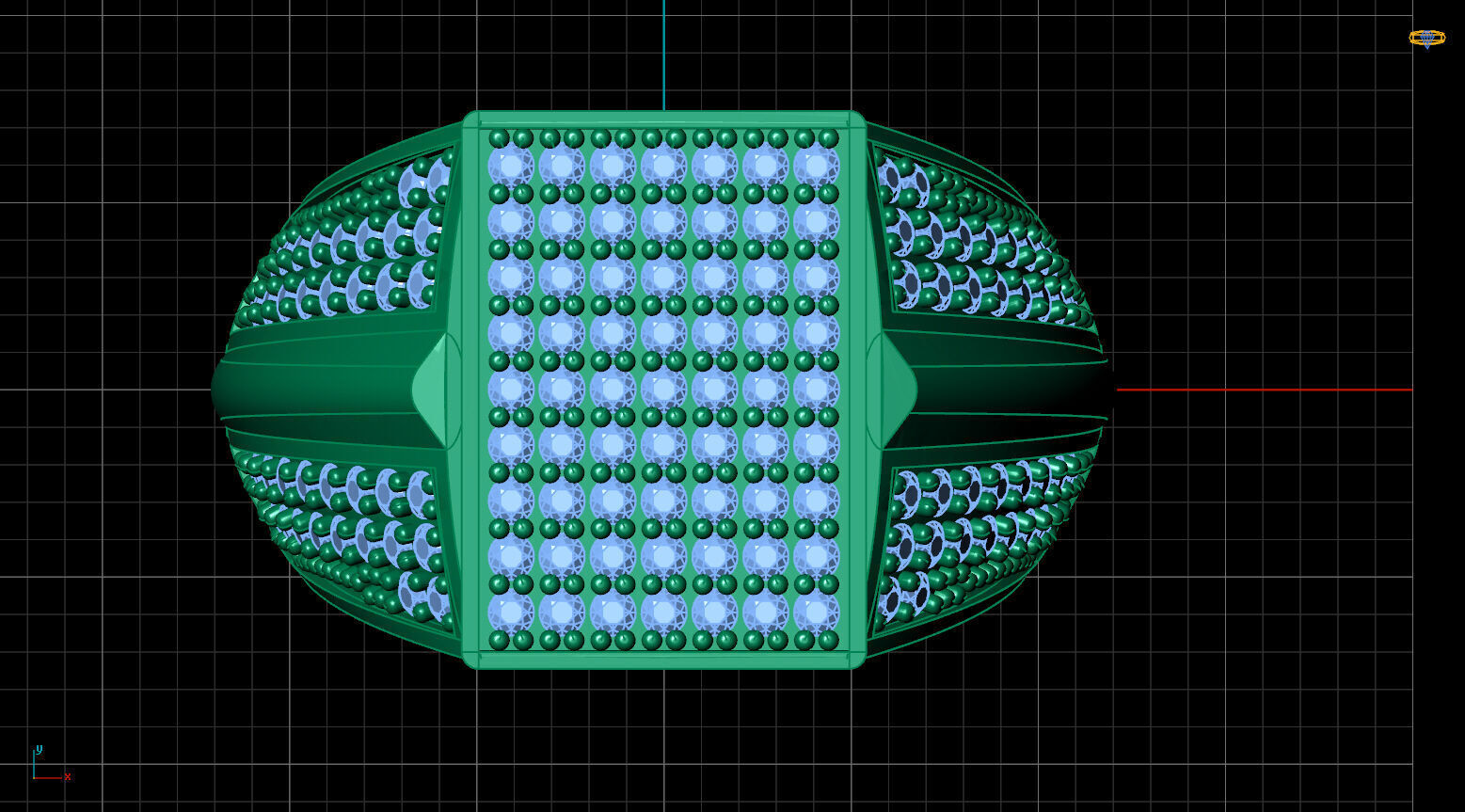 Print Ready STL 3DM Gents Rings Diamond Men Ring 3D print model_5