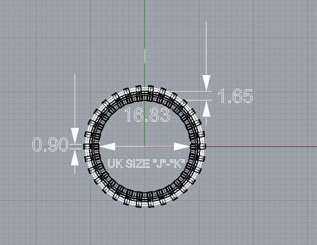 Baguette Full Eternity Ring 3D Model High Quality  3D print model_7