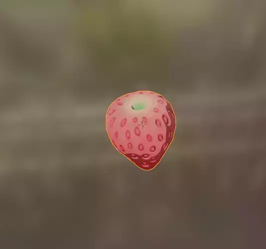 Anime stylised strawberry