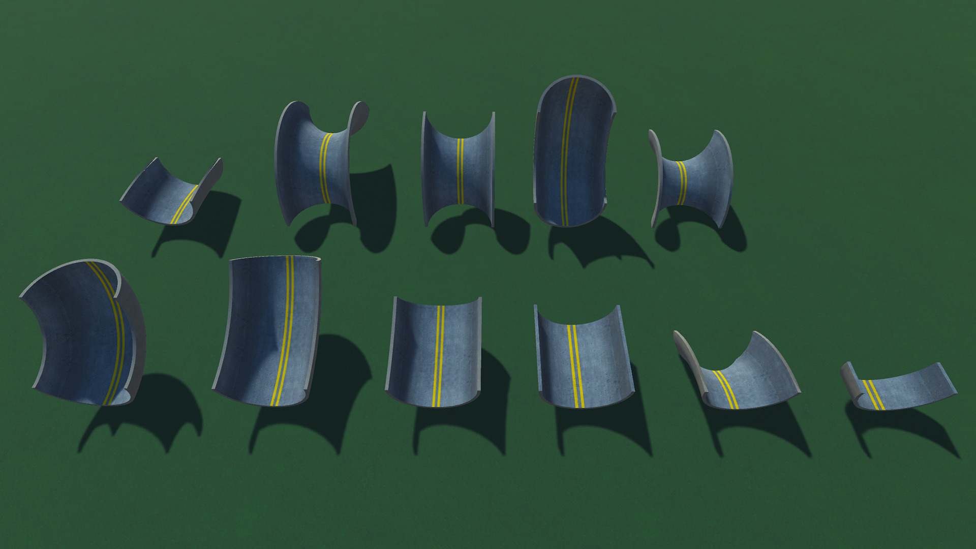 Car Stunt Ramps Mega Pack Low-poly 3D model_20