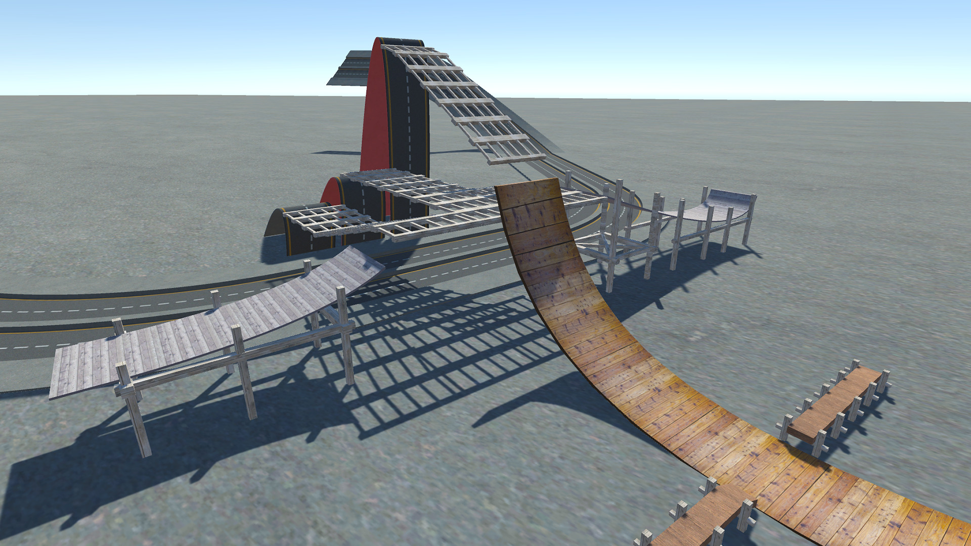 Car Stunt Ramps Mega Pack Low-poly 3D model_9