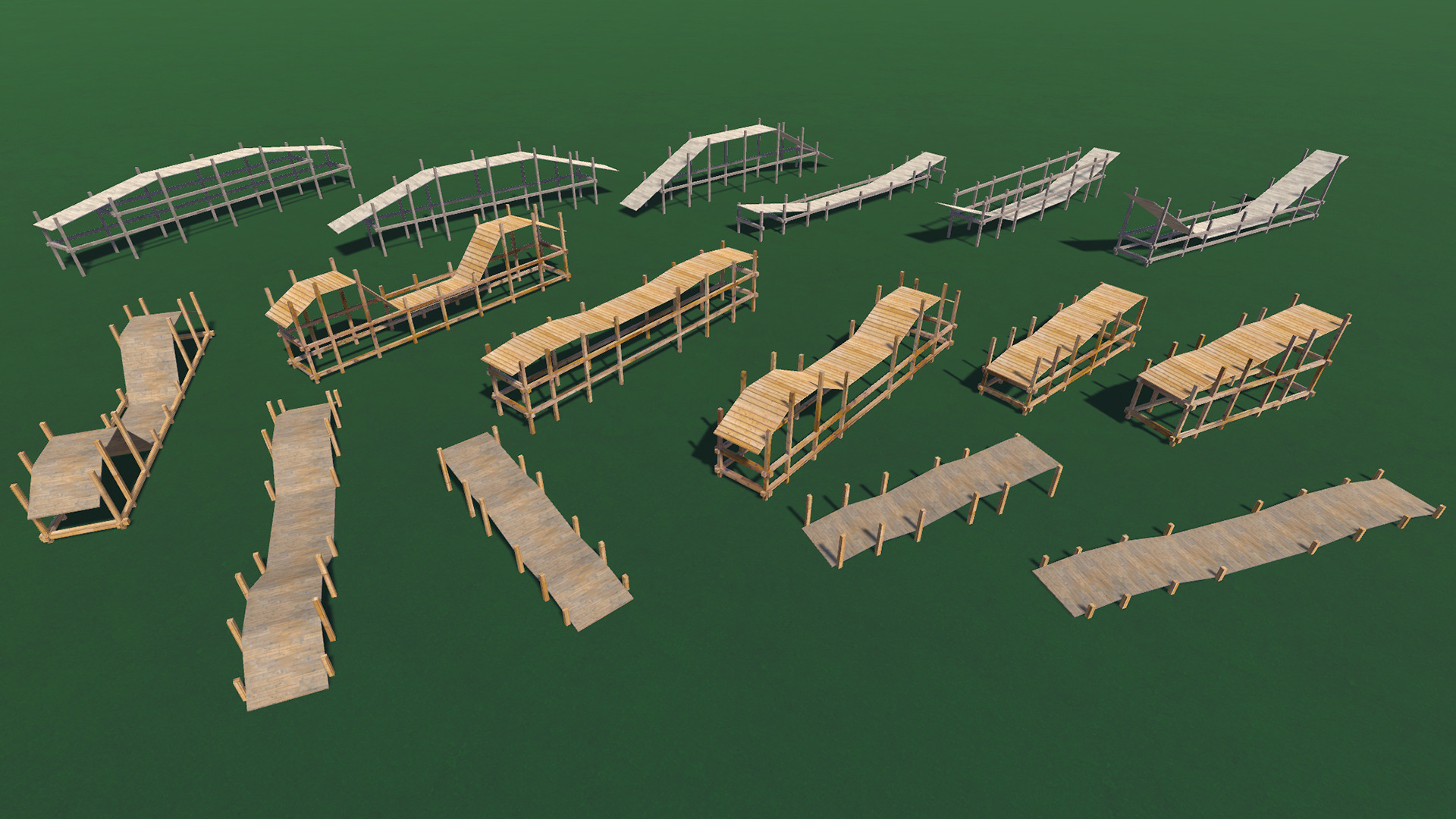 Car Stunt Ramps Mega Pack Low-poly 3D model_11