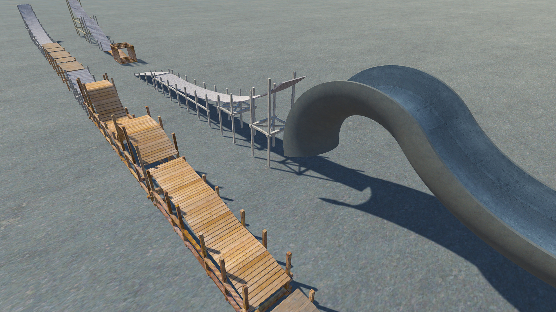 Car Stunt Ramps Mega Pack Low-poly 3D model_8