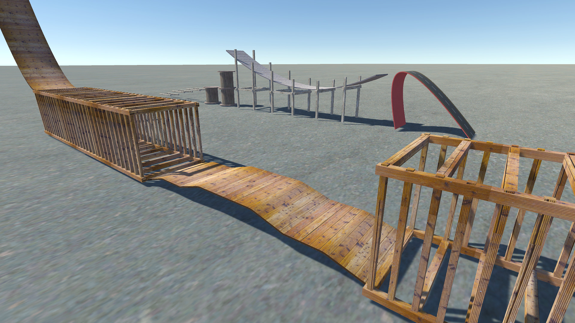 Car Stunt Ramps Mega Pack Low-poly 3D model_4