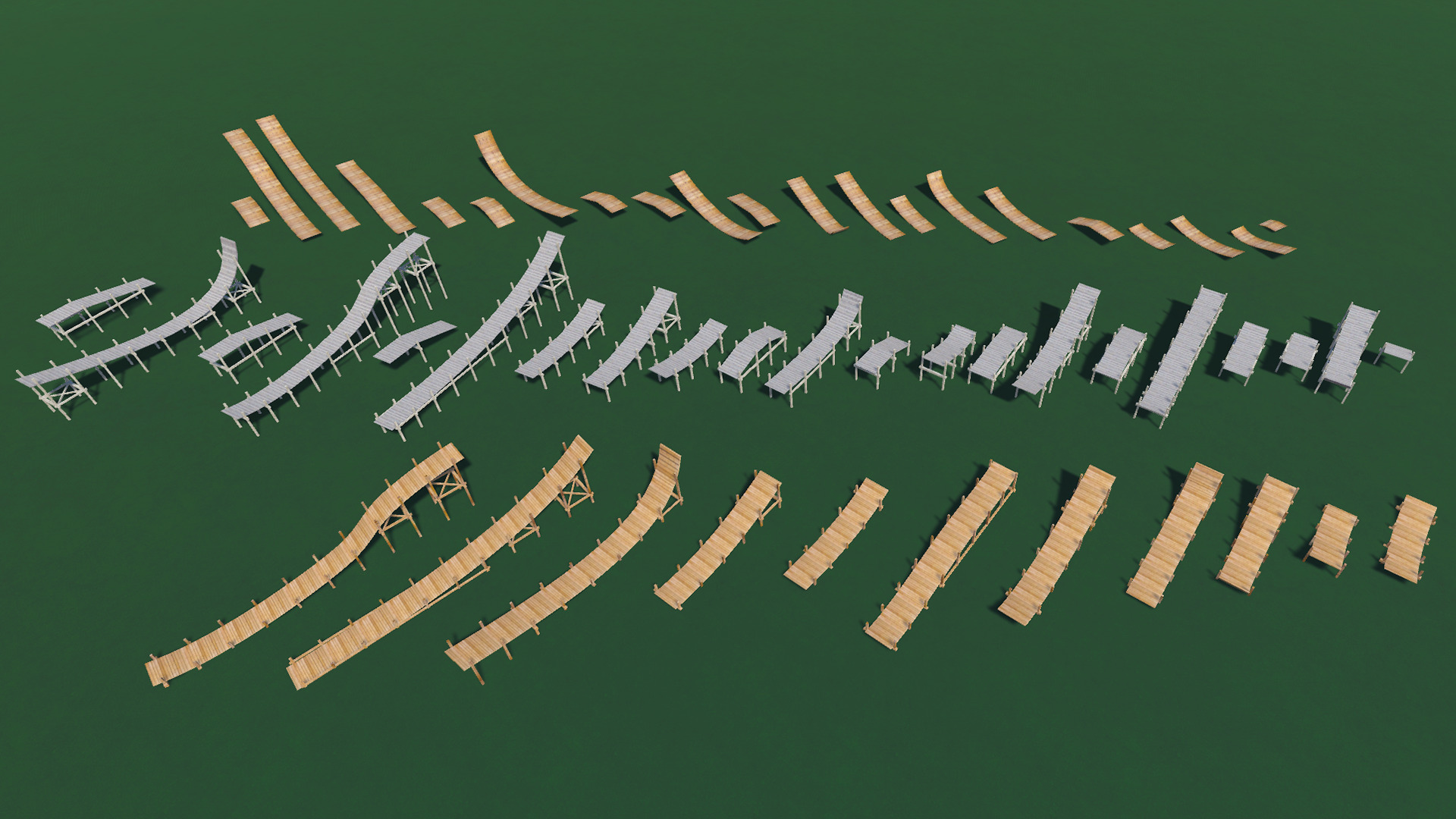 Car Stunt Ramps Mega Pack Low-poly 3D model_14