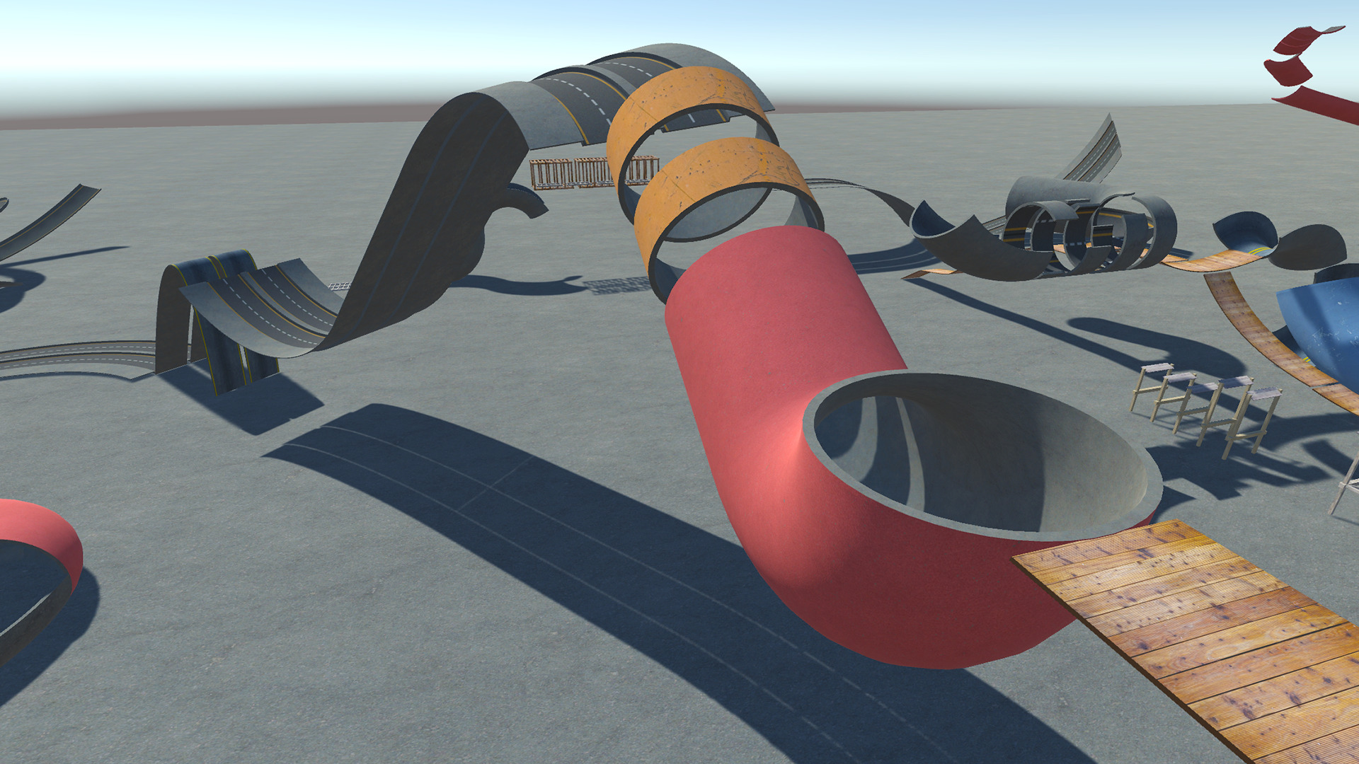 Car Stunt Ramps Mega Pack Low-poly 3D model_7