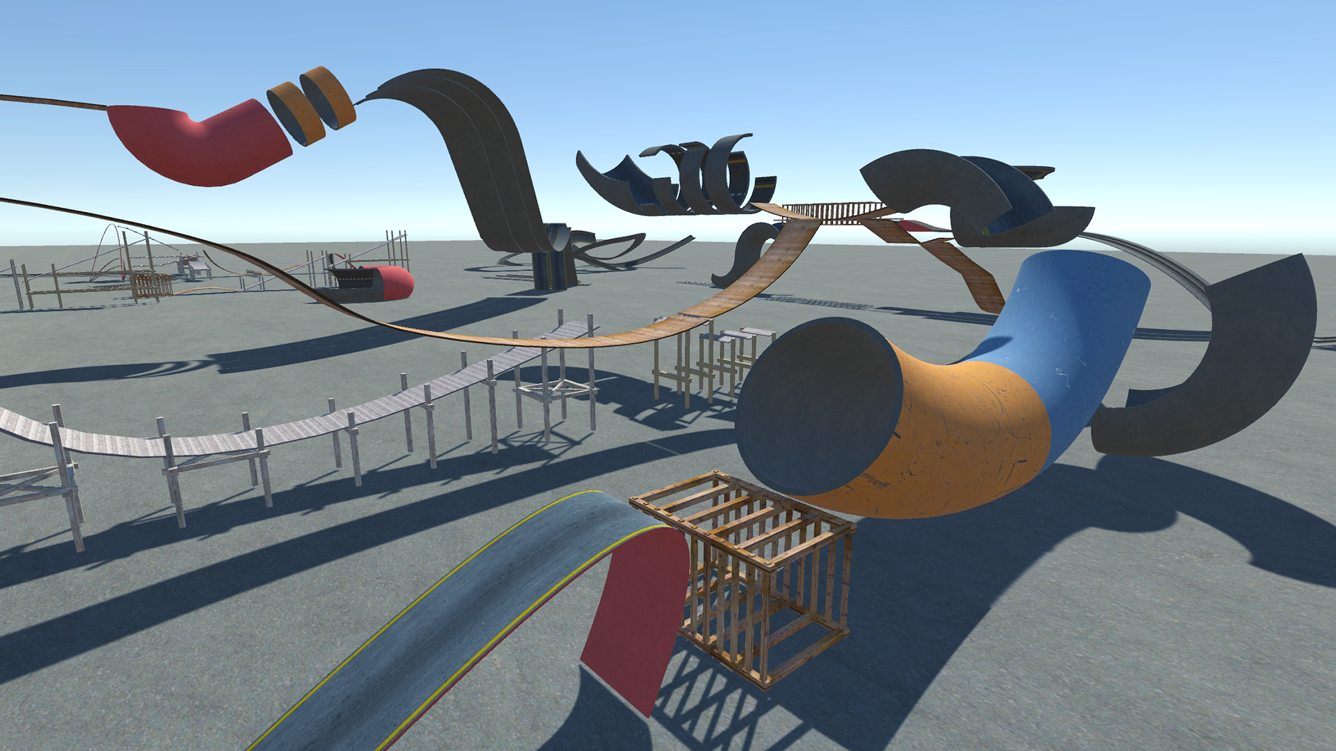 Car Stunt Ramps Mega Pack Low-poly 3D model_3