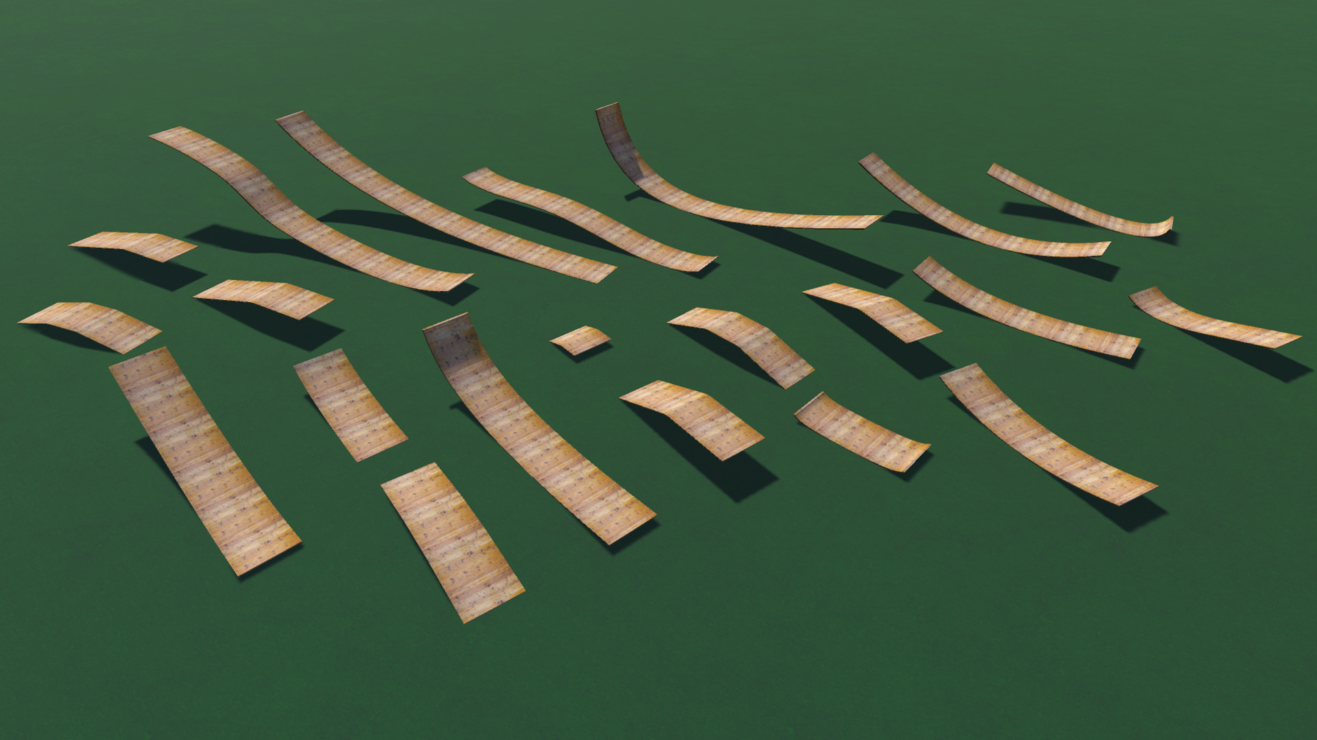 Car Stunt Ramps Mega Pack Low-poly 3D model_16