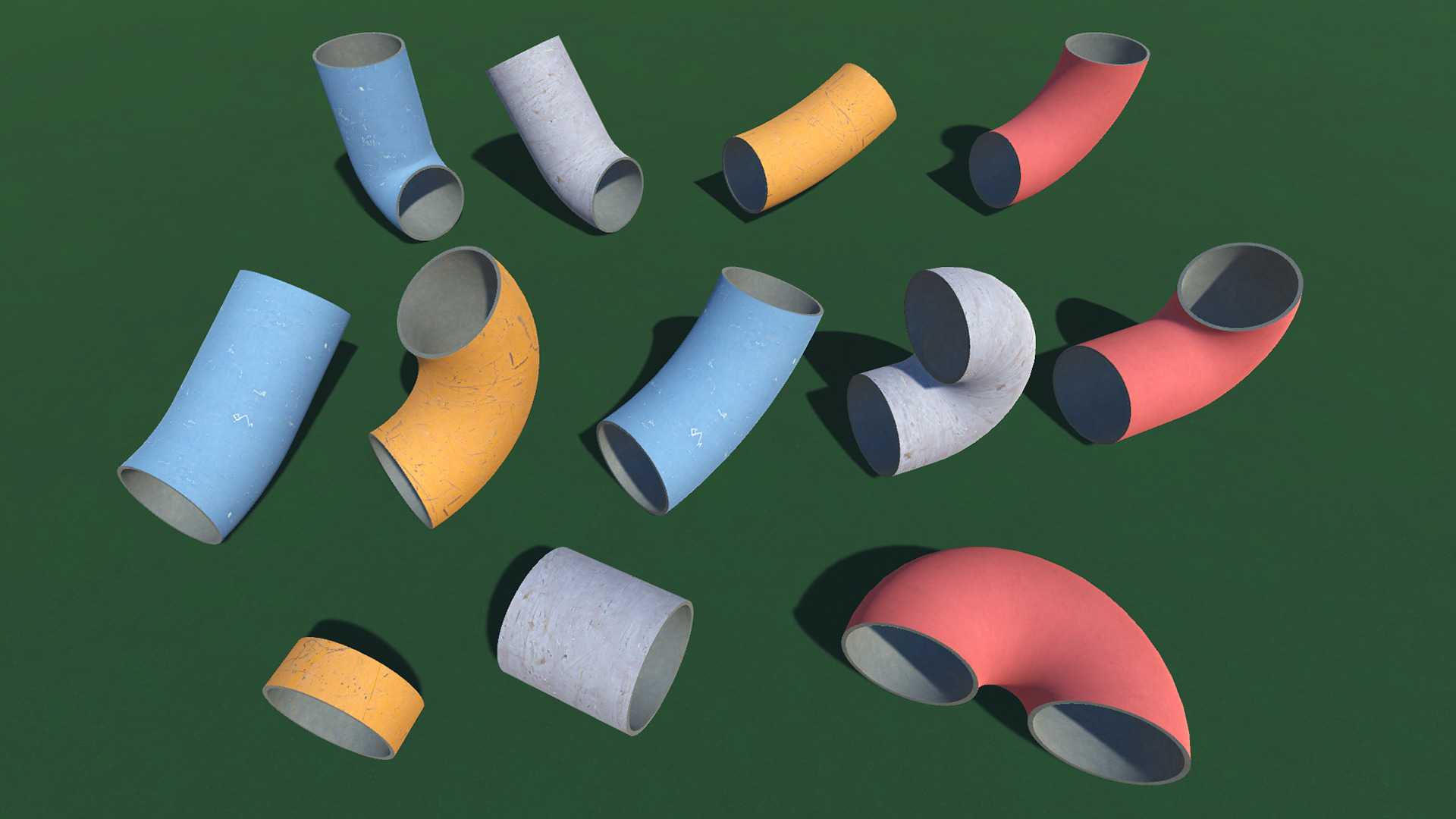 Car Stunt Ramps Mega Pack Low-poly 3D model_21