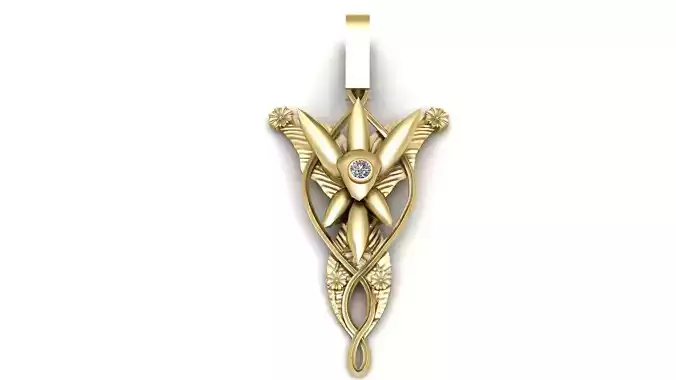 EVENING STAR PENDANT 3D PRINTABLE MODEL