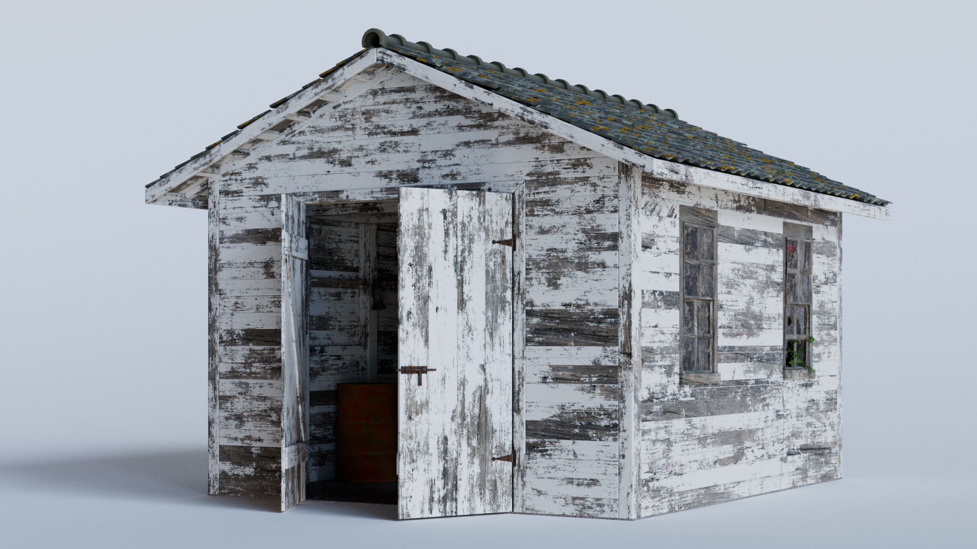 Old Tool Shed 3d Scene 3D model_6