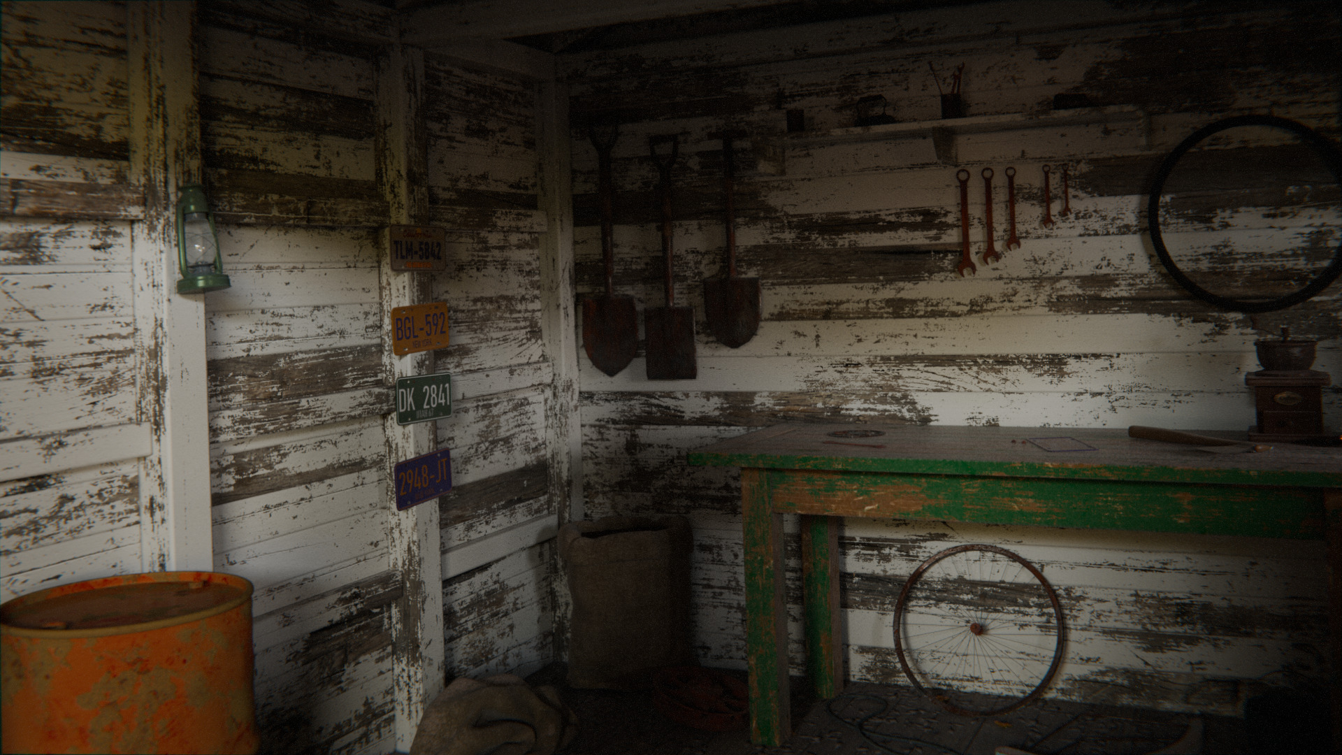 Old Tool Shed 3d Scene 3D model_4
