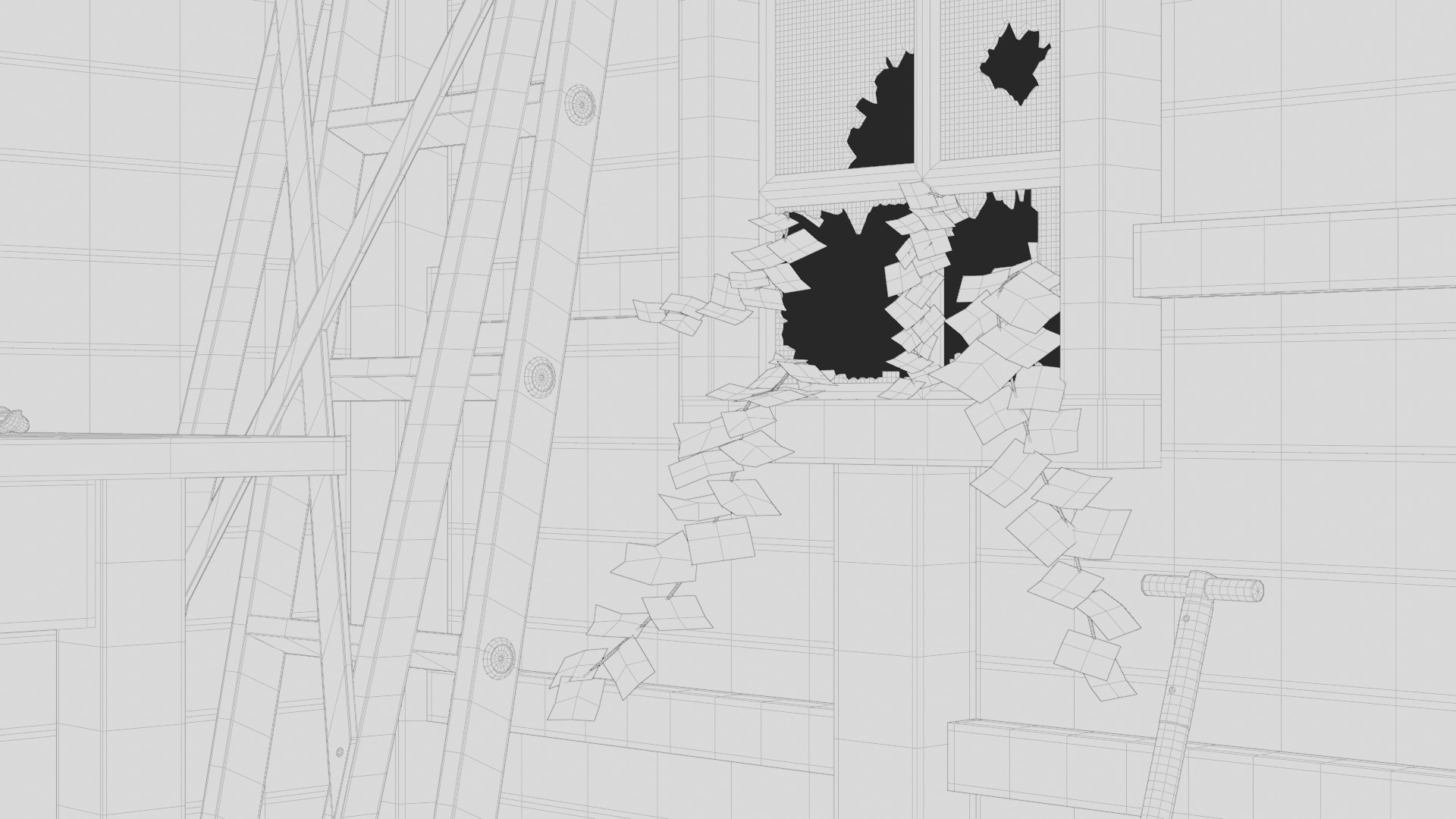 Old Tool Shed 3d Scene 3D model_9