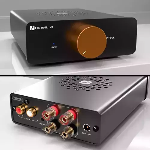 Fosi Audio V3 Stereo Amplifier 3D model | CGTrader