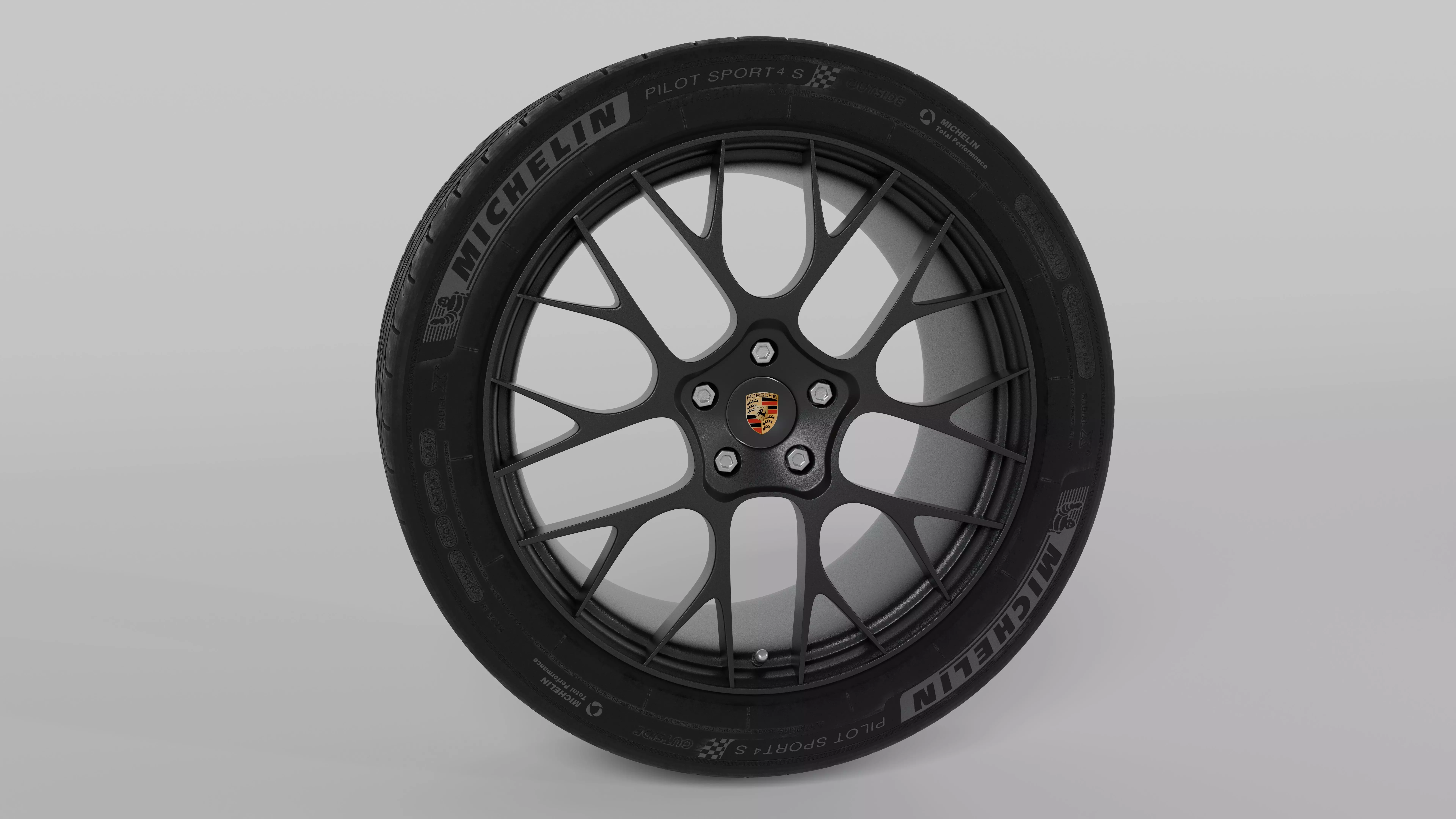 Porsche 911 992 RS Spyder Wheel 3D Model Low-poly 3D model_0