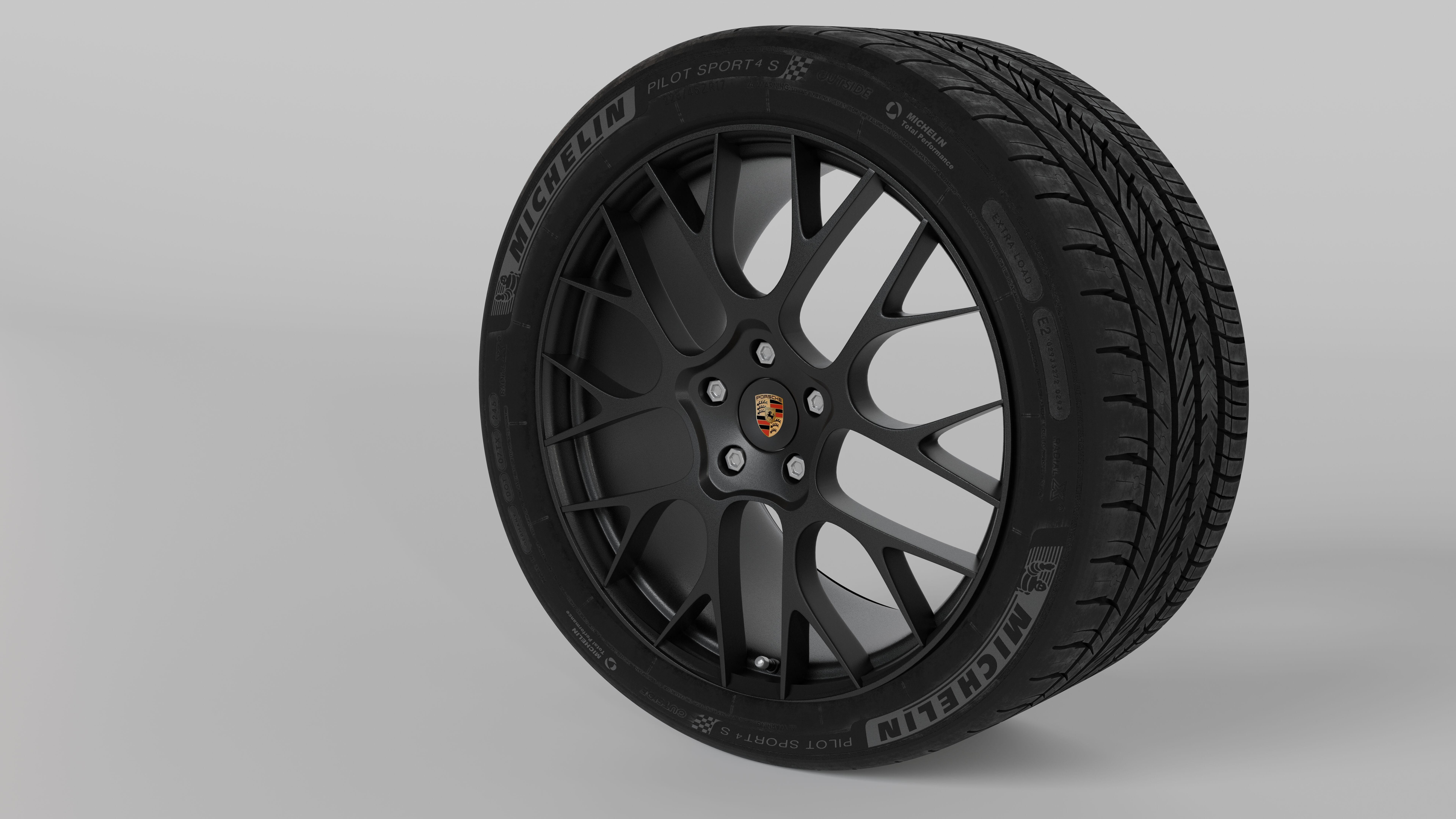 Porsche 911 992 RS Spyder Wheel 3D Model Low-poly 3D model_2