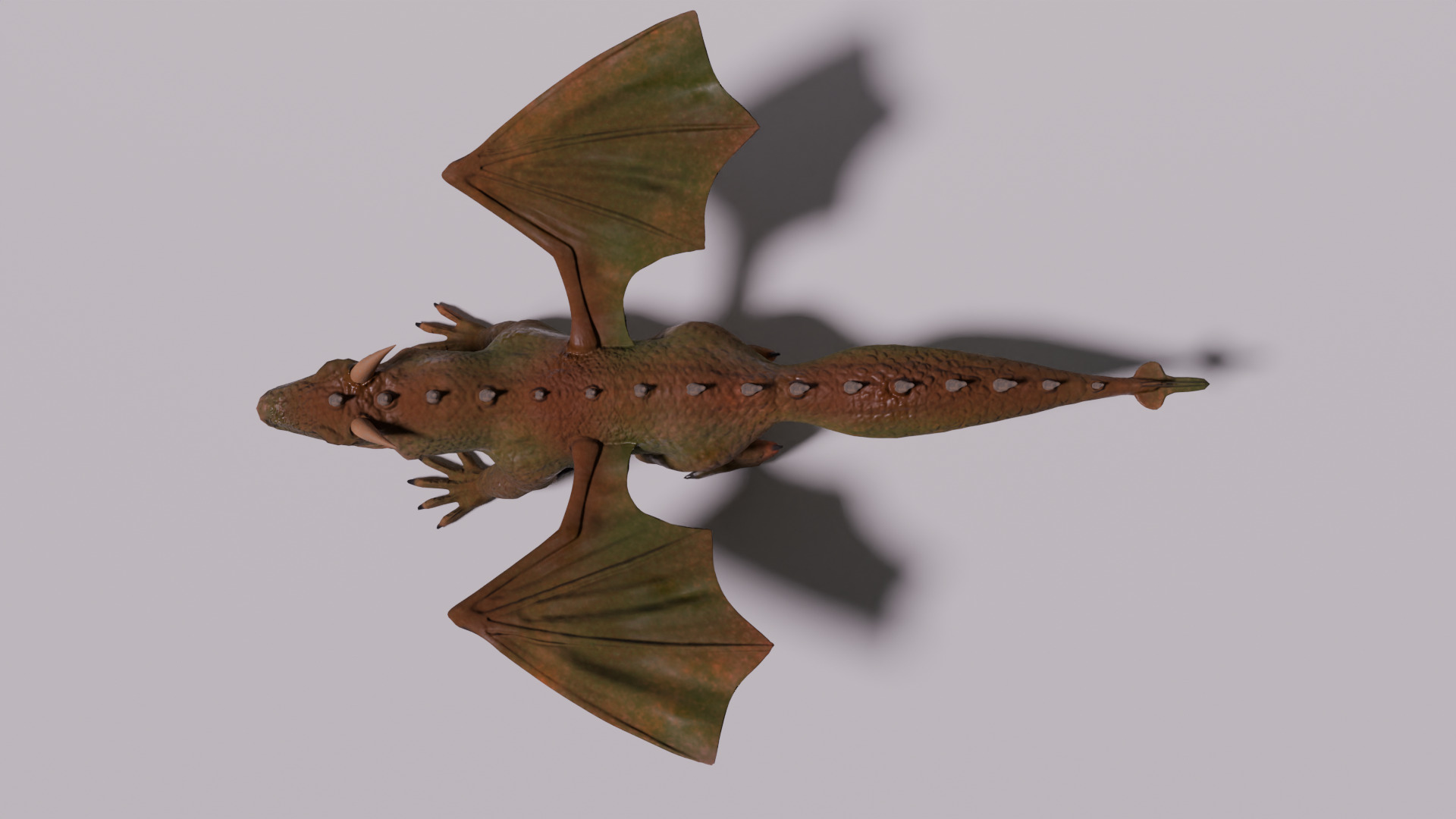 Komodo Dragon Low-poly 3D model_8