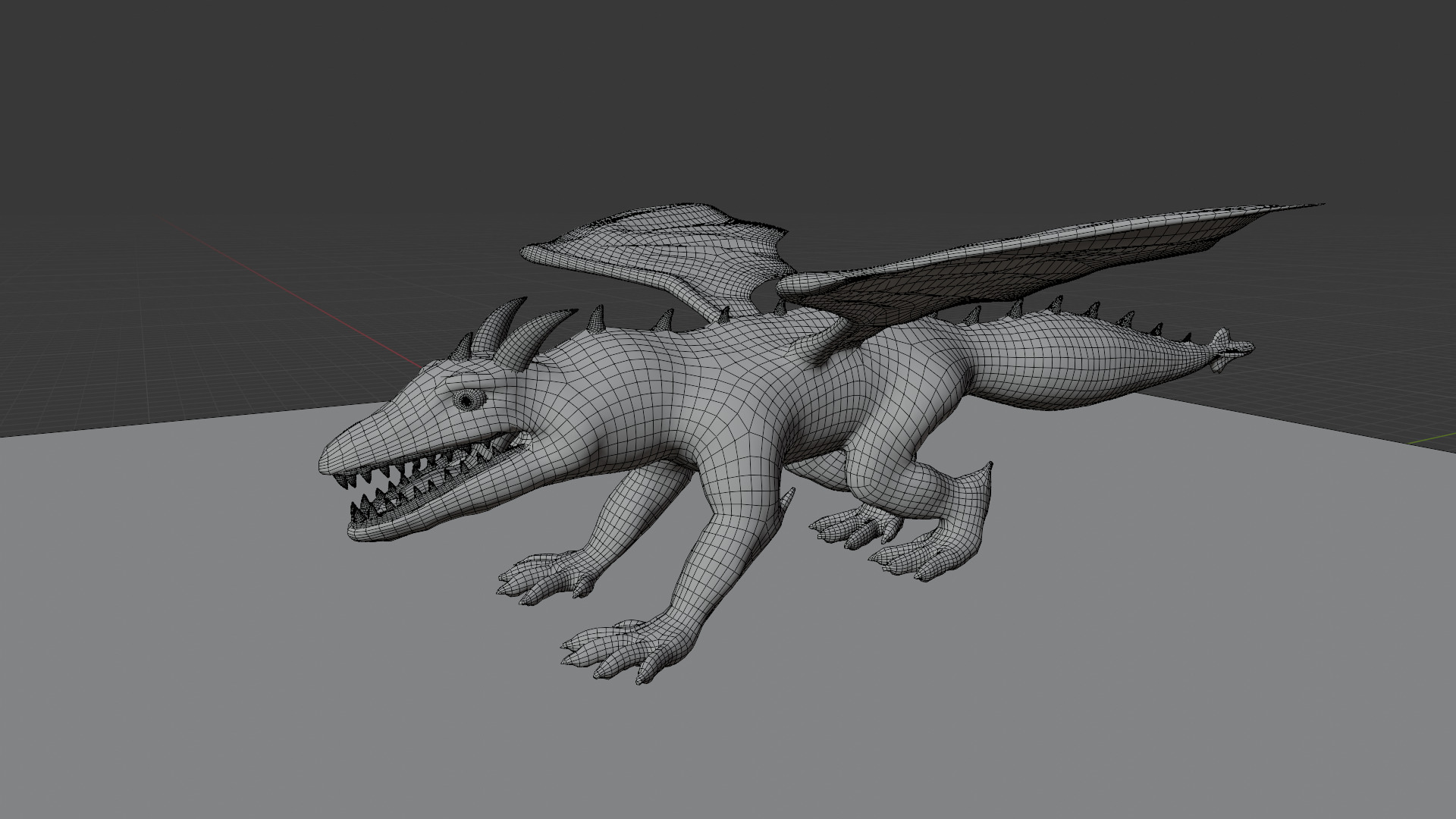 Komodo Dragon Low-poly 3D model_17