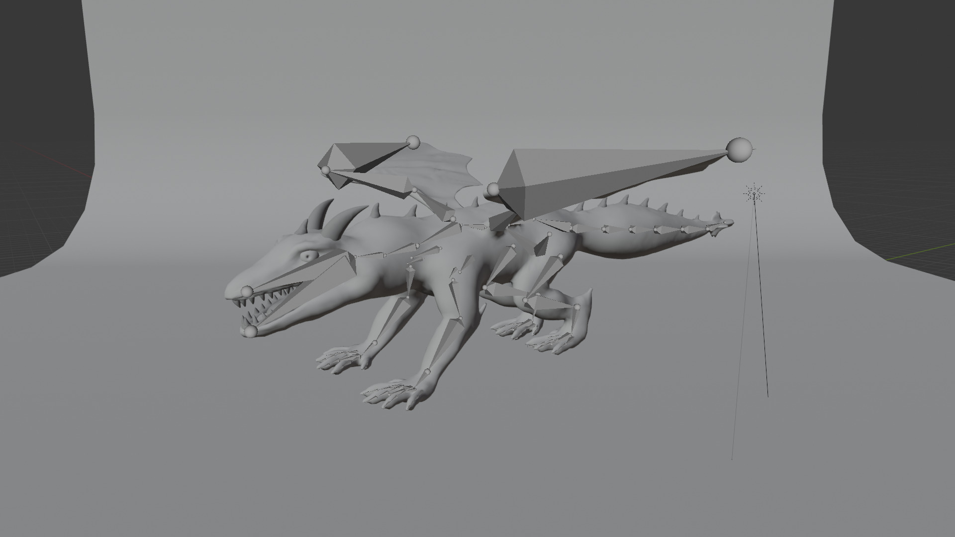 Komodo Dragon Low-poly 3D model_2