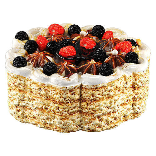 Cake desert Low-poly 3D model