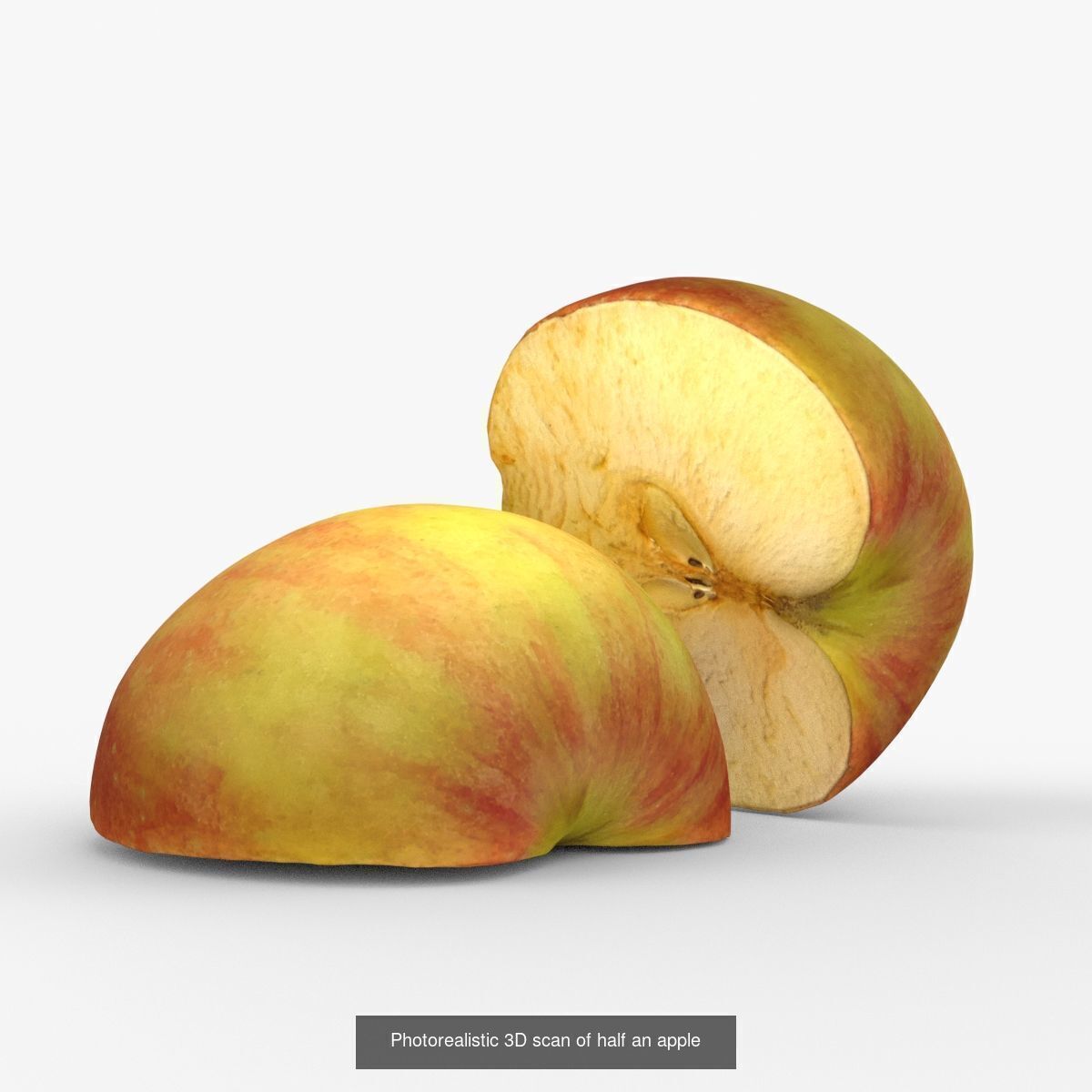 Photorealistic 3D scanning of halves of different fruits 3D Model Collection_3