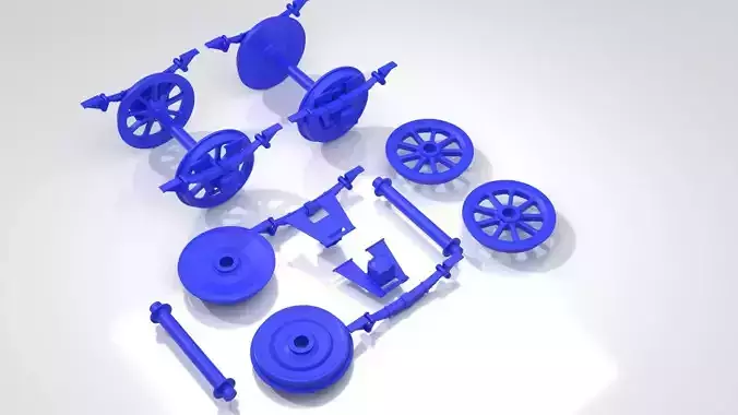 Railway wheels with springs 