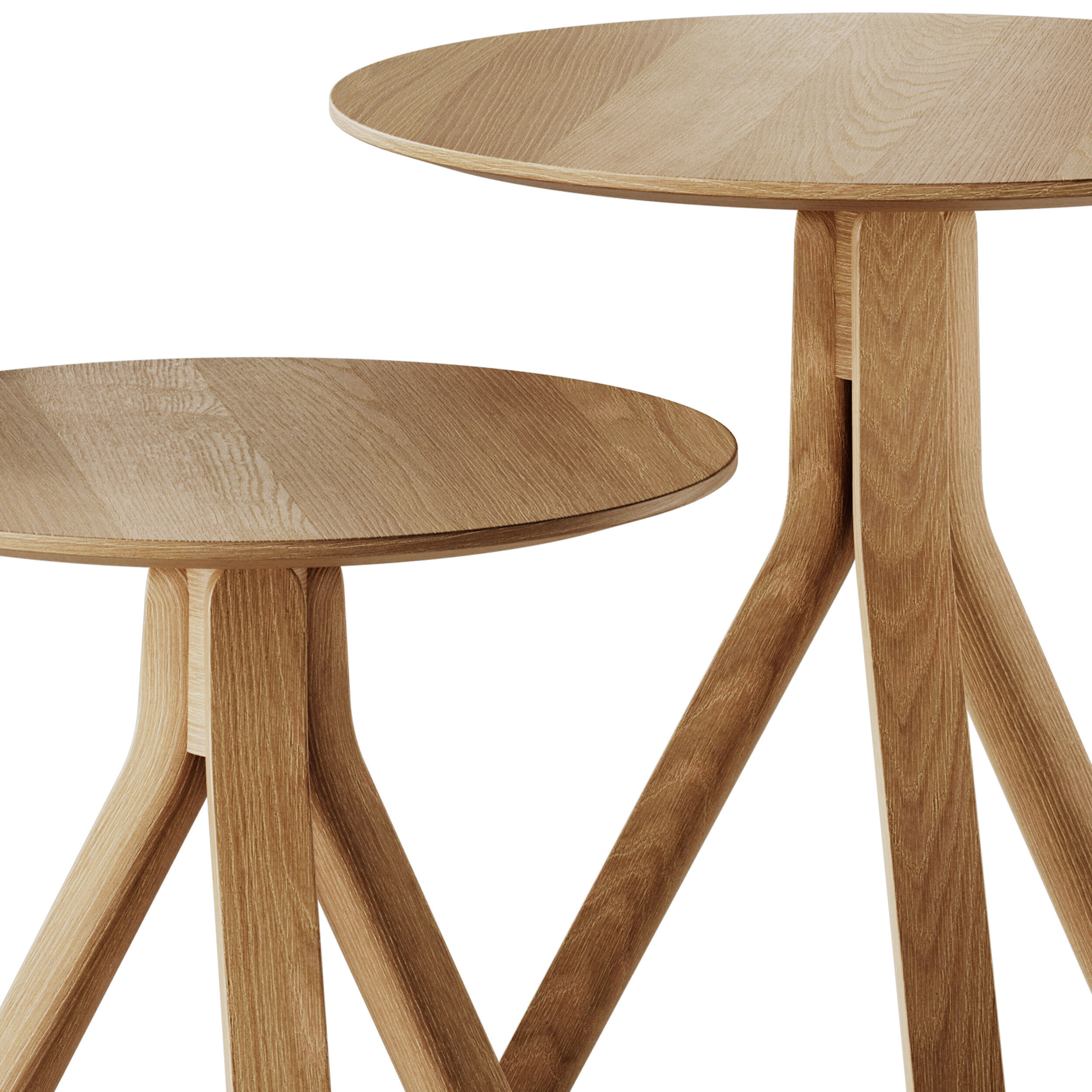 Andreu World Nuez Coffee Table ME2873 and ME2880 3D model_5