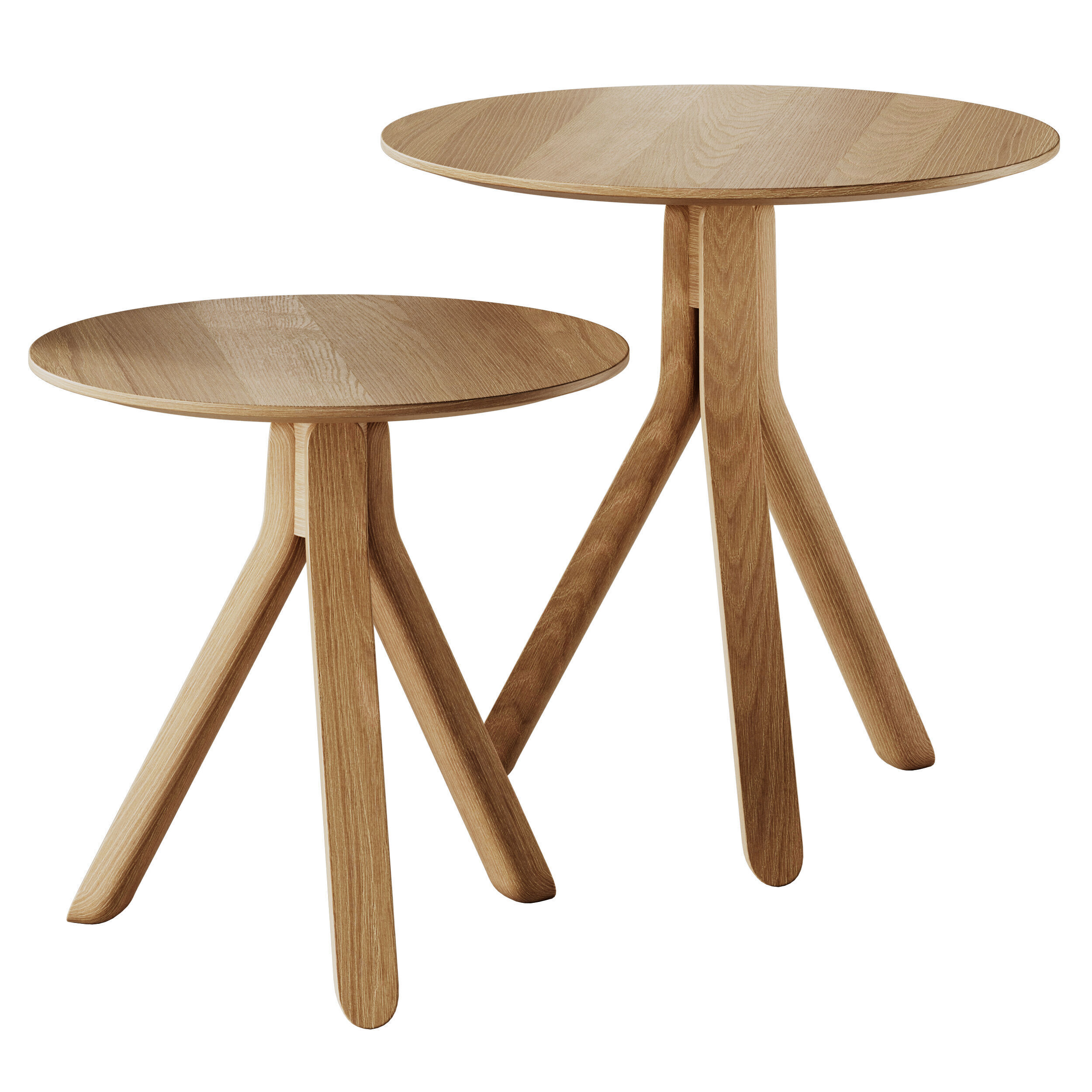 Andreu World Nuez Coffee Table ME2873 and ME2880 3D model_3