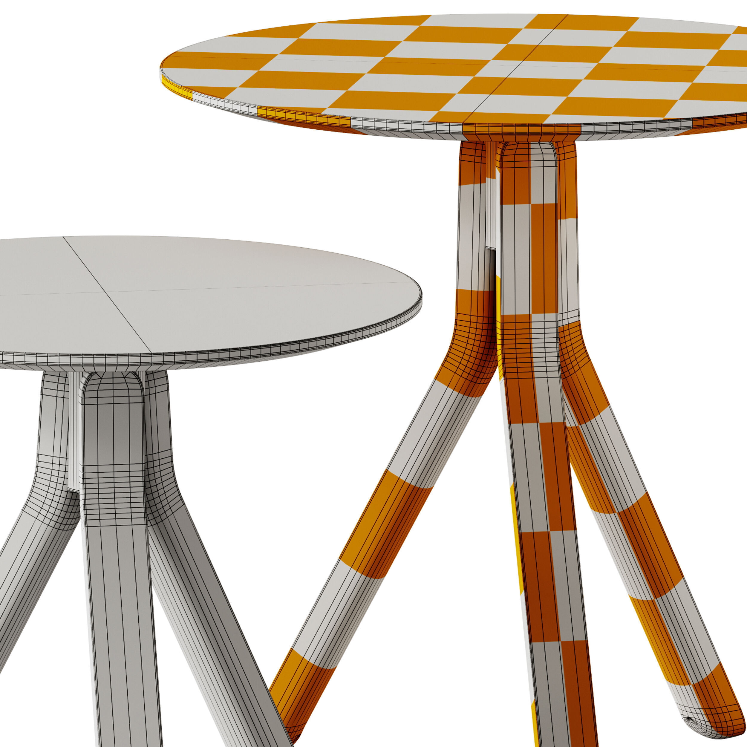 Andreu World Nuez Coffee Table ME2873 and ME2880 3D model_7