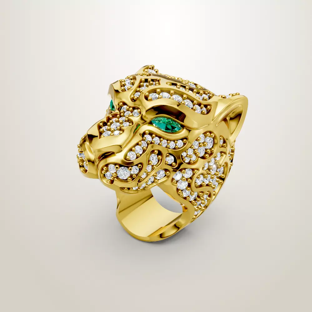 Ring Zodaria Pave Carrera y Carrera 3D print model_0