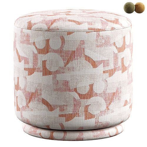 Kennedy Ridge Ottoman 3D model