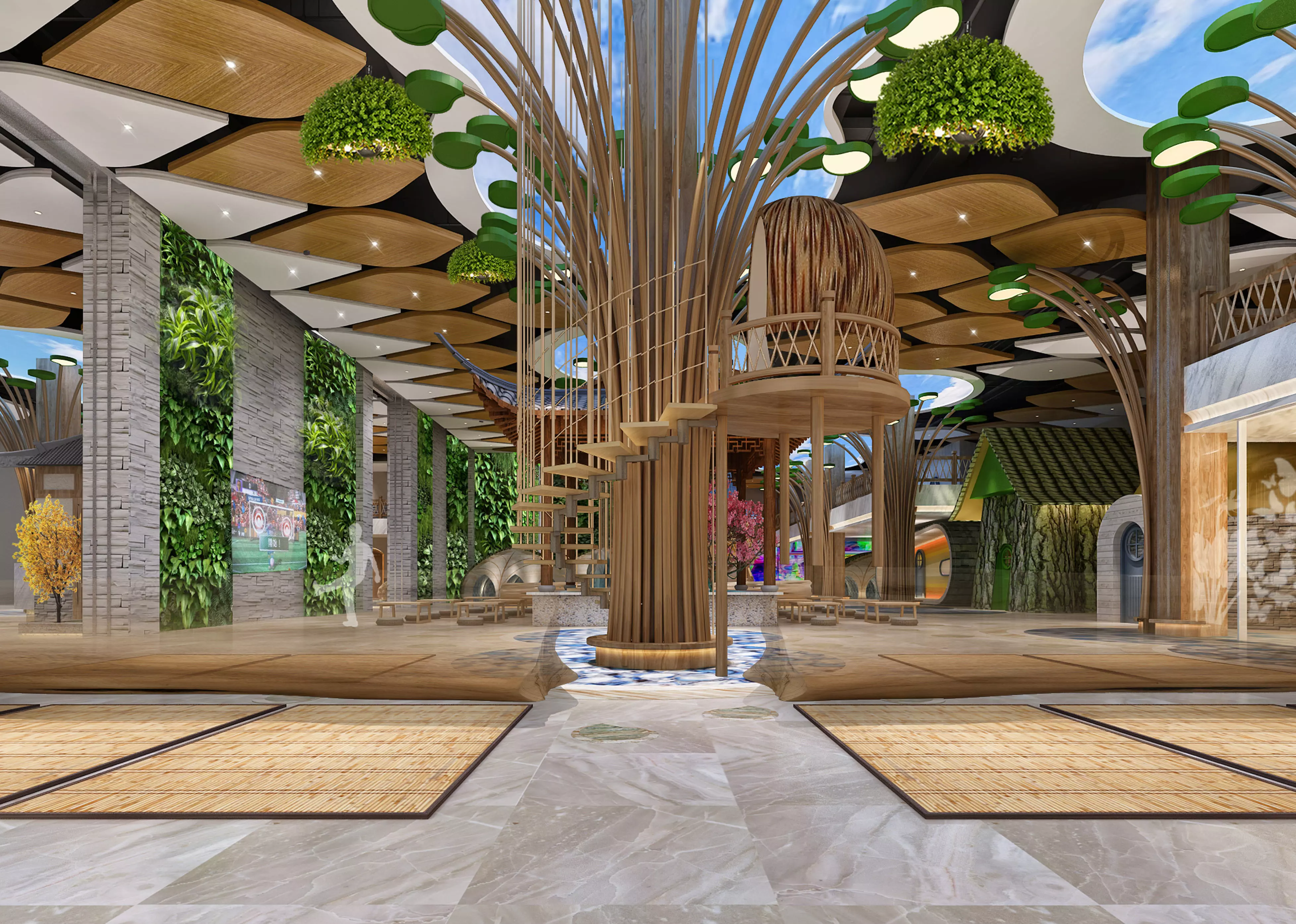 Hotel Lobby 2 3D model