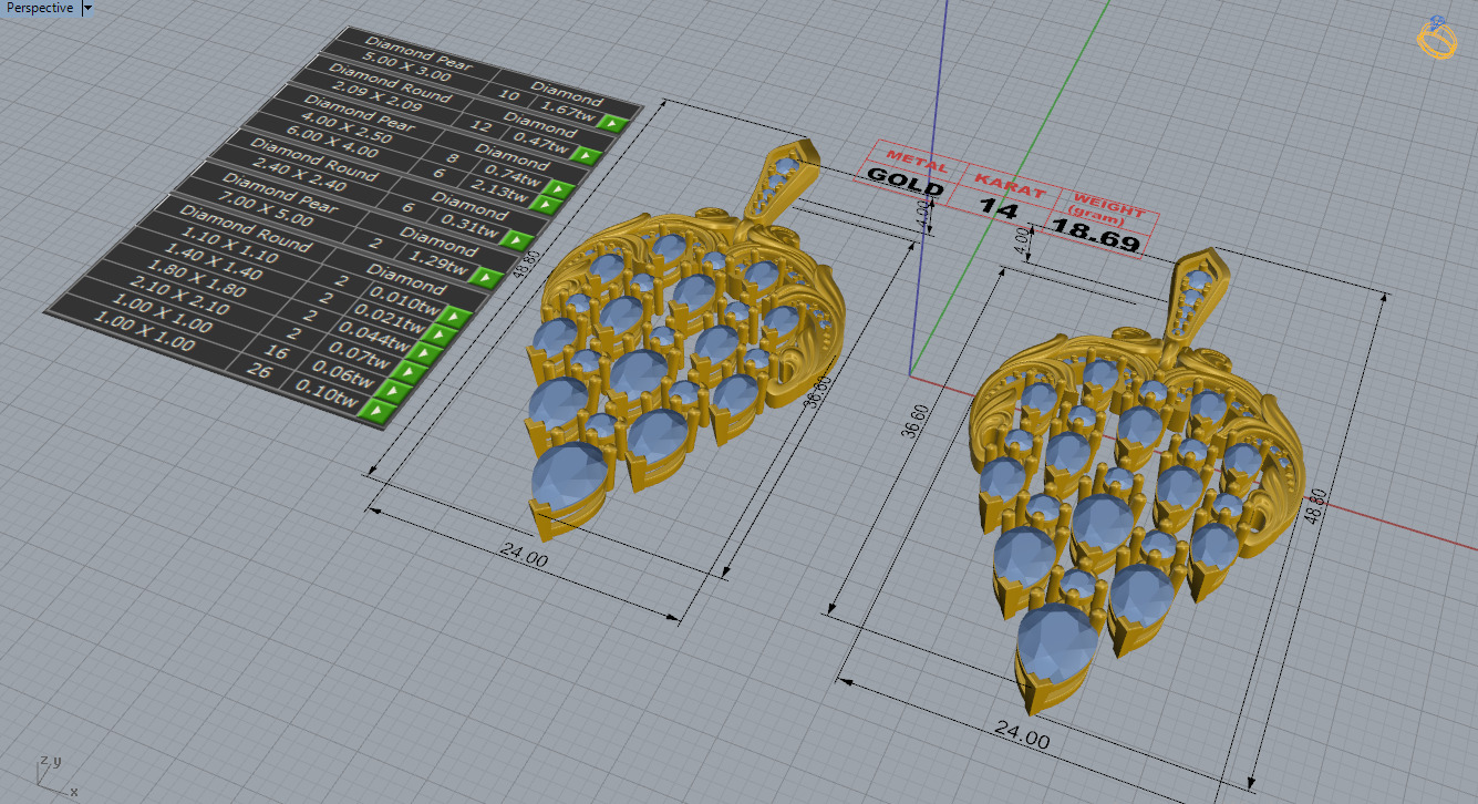 Magerit presents Eternal Collection Earring Juliet 3D print model_5