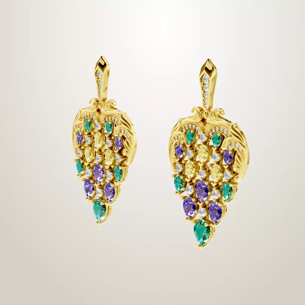 Magerit presents Eternal Collection Earring Juliet 3D print model_1