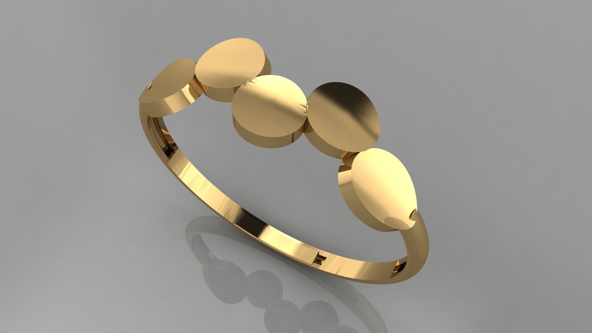 50-Piece Minimalist Ring Set 3D print model_41