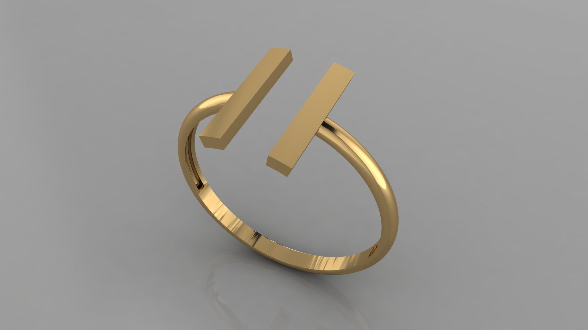 50-Piece Minimalist Ring Set 3D print model_48