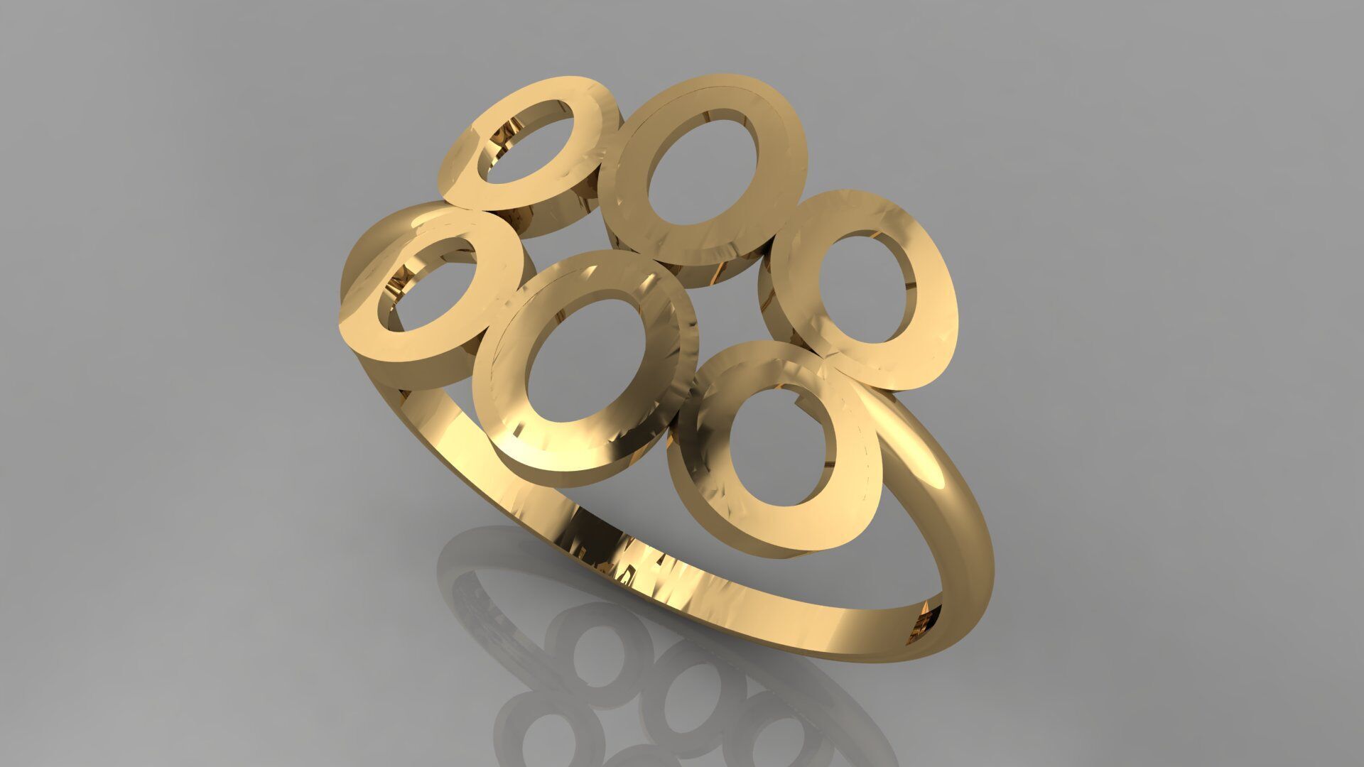 50-Piece Minimalist Ring Set 3D print model_9