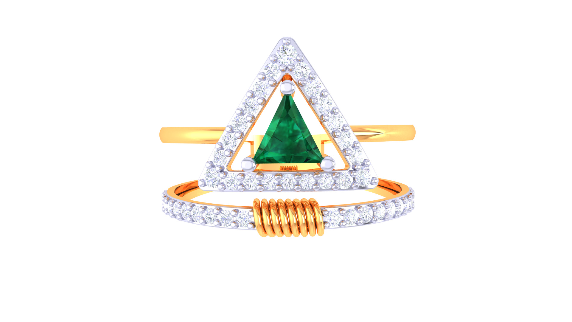 Women Ring Render 3dm STL OBJ FBX Details 3D print model_3