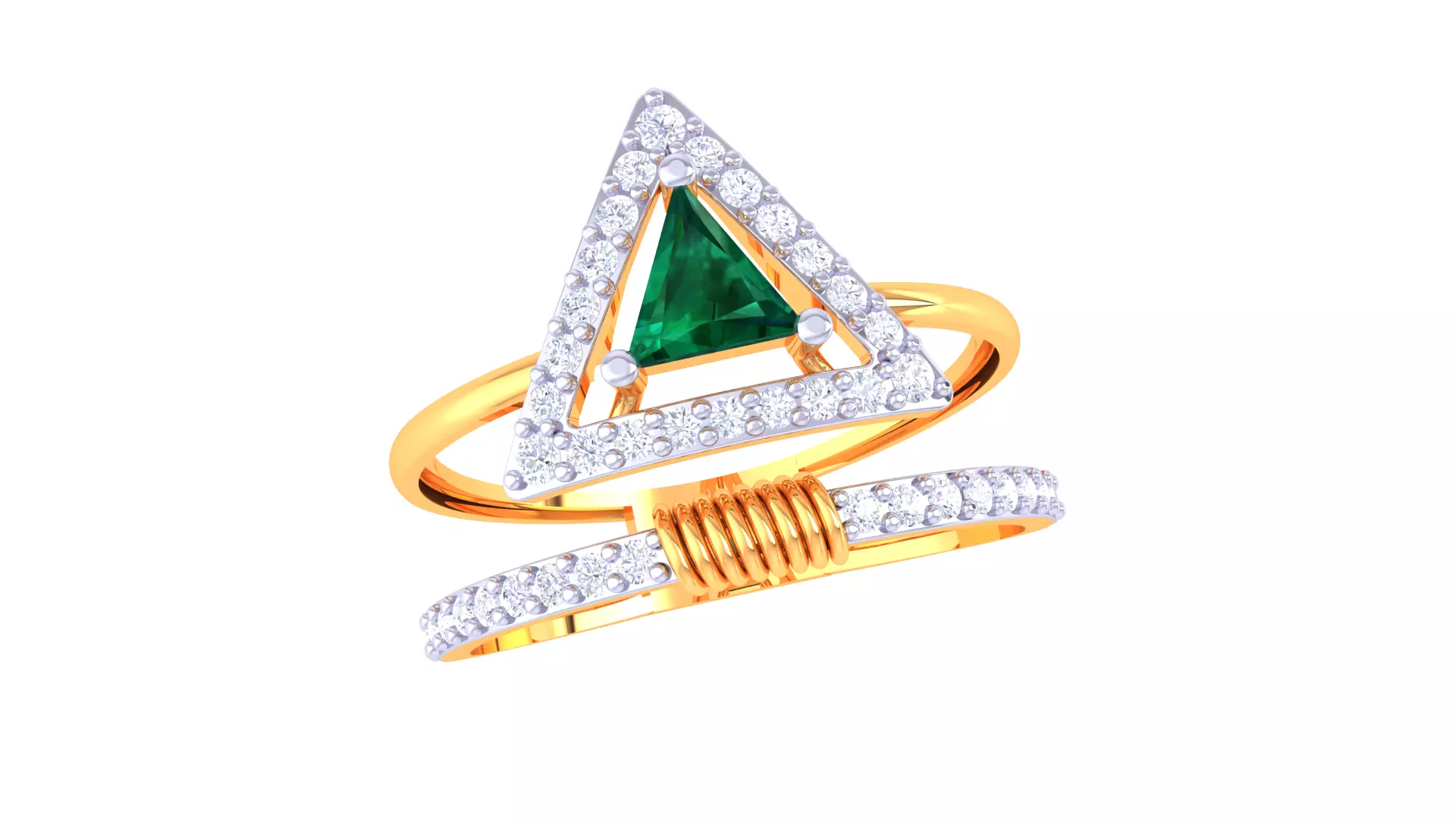 Women Ring Render 3dm STL OBJ FBX Details 3D print model_0