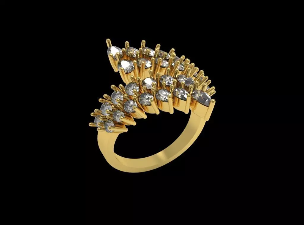 Diamond Ring 030 3D print model