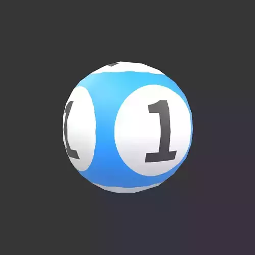 Lottery Balls v1 001 Low-poly 3D model