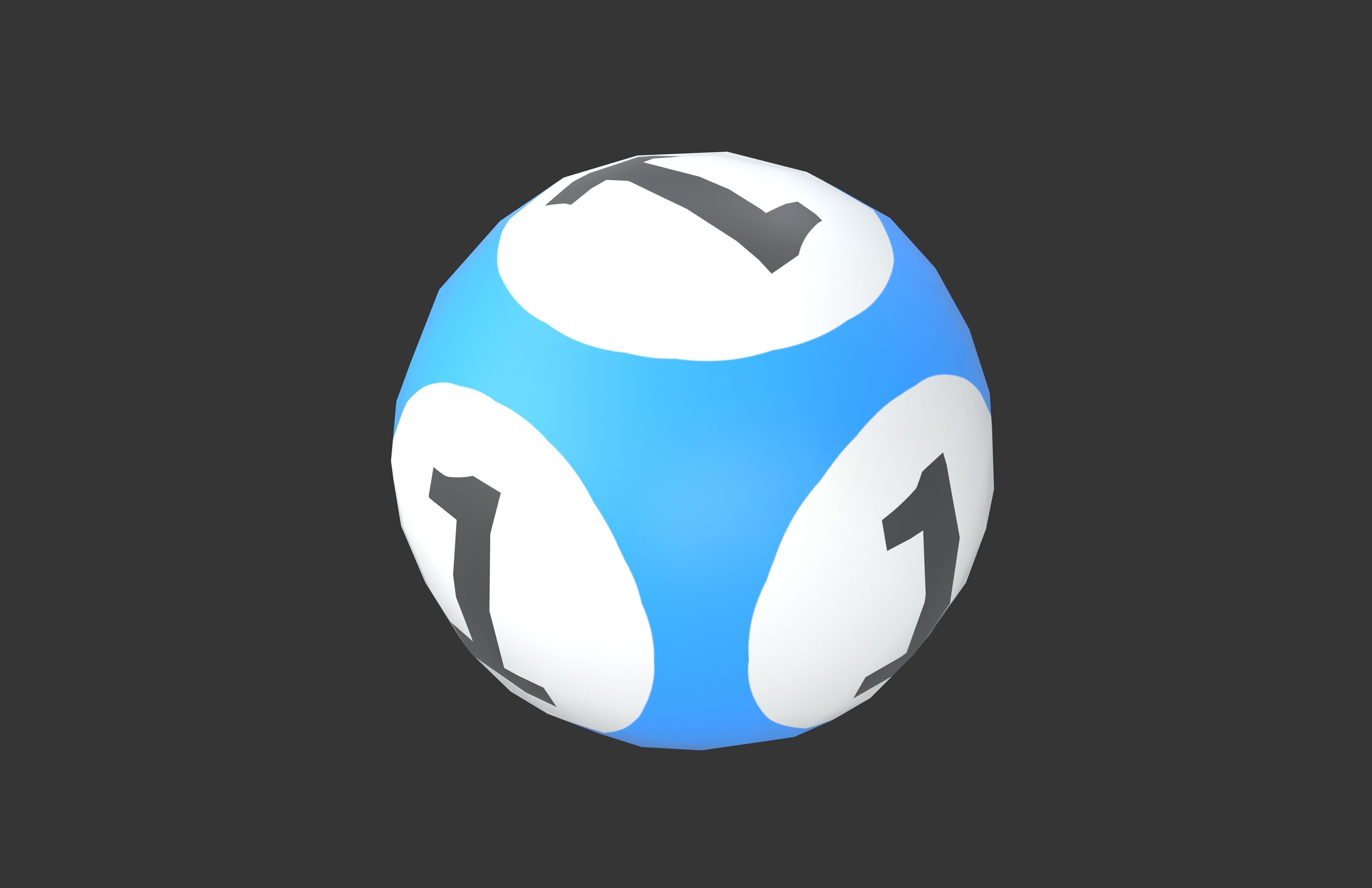 Lottery Balls v1 001 Low-poly 3D model_3