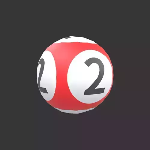 Lottery Balls v1 002 Low-poly 3D model