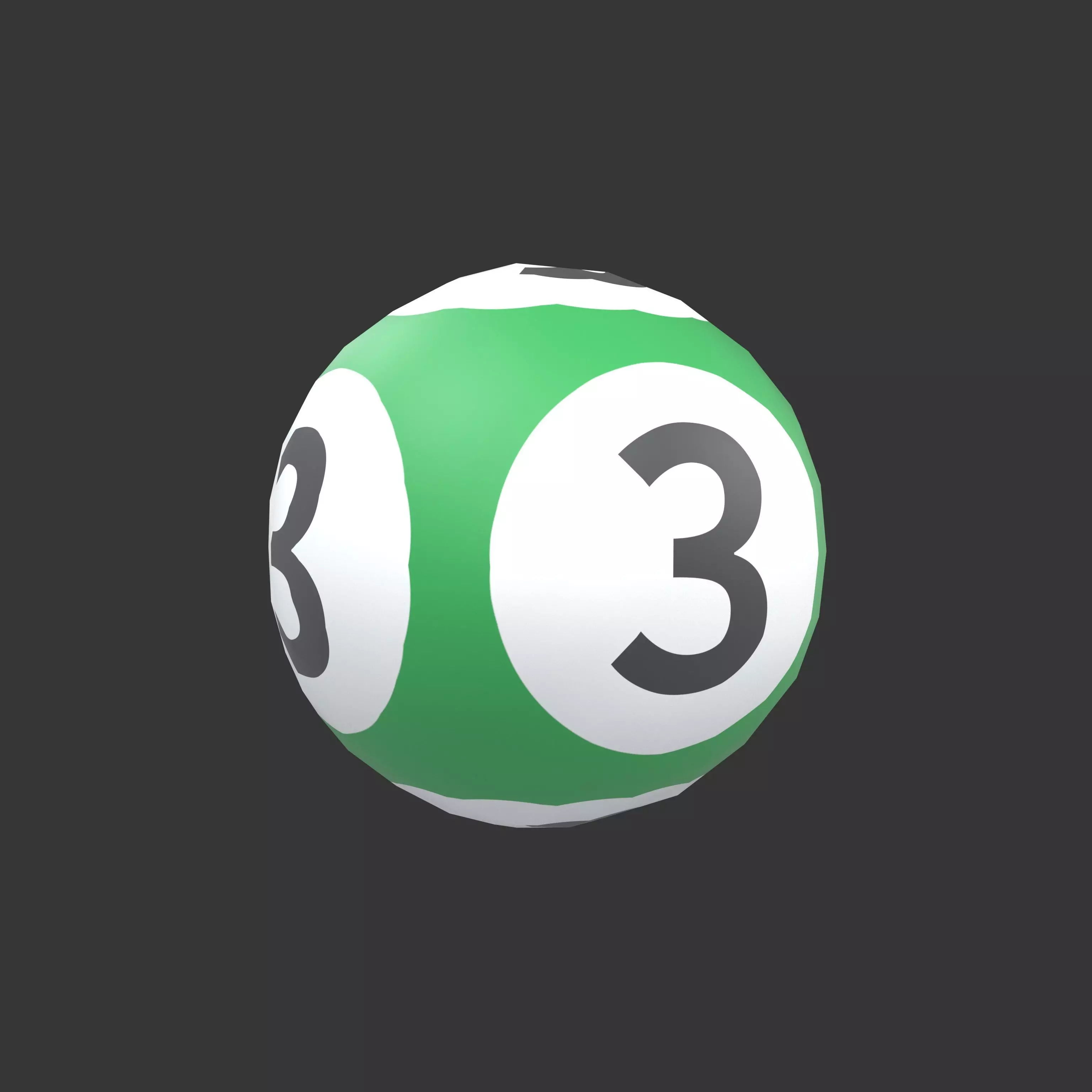 Lottery Balls v1 003 Low-poly 3D model_0