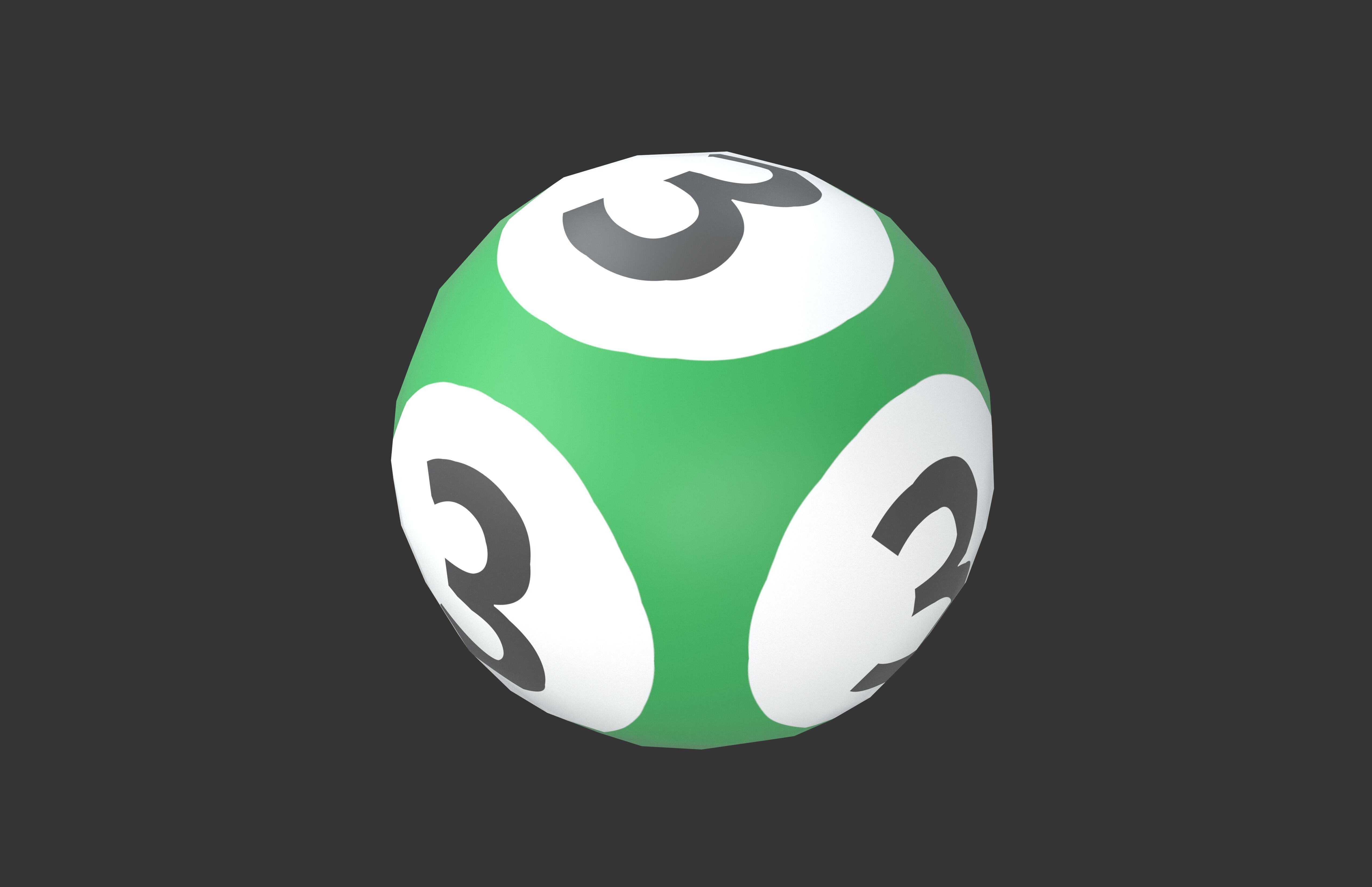 Lottery Balls v1 003 Low-poly 3D model_2