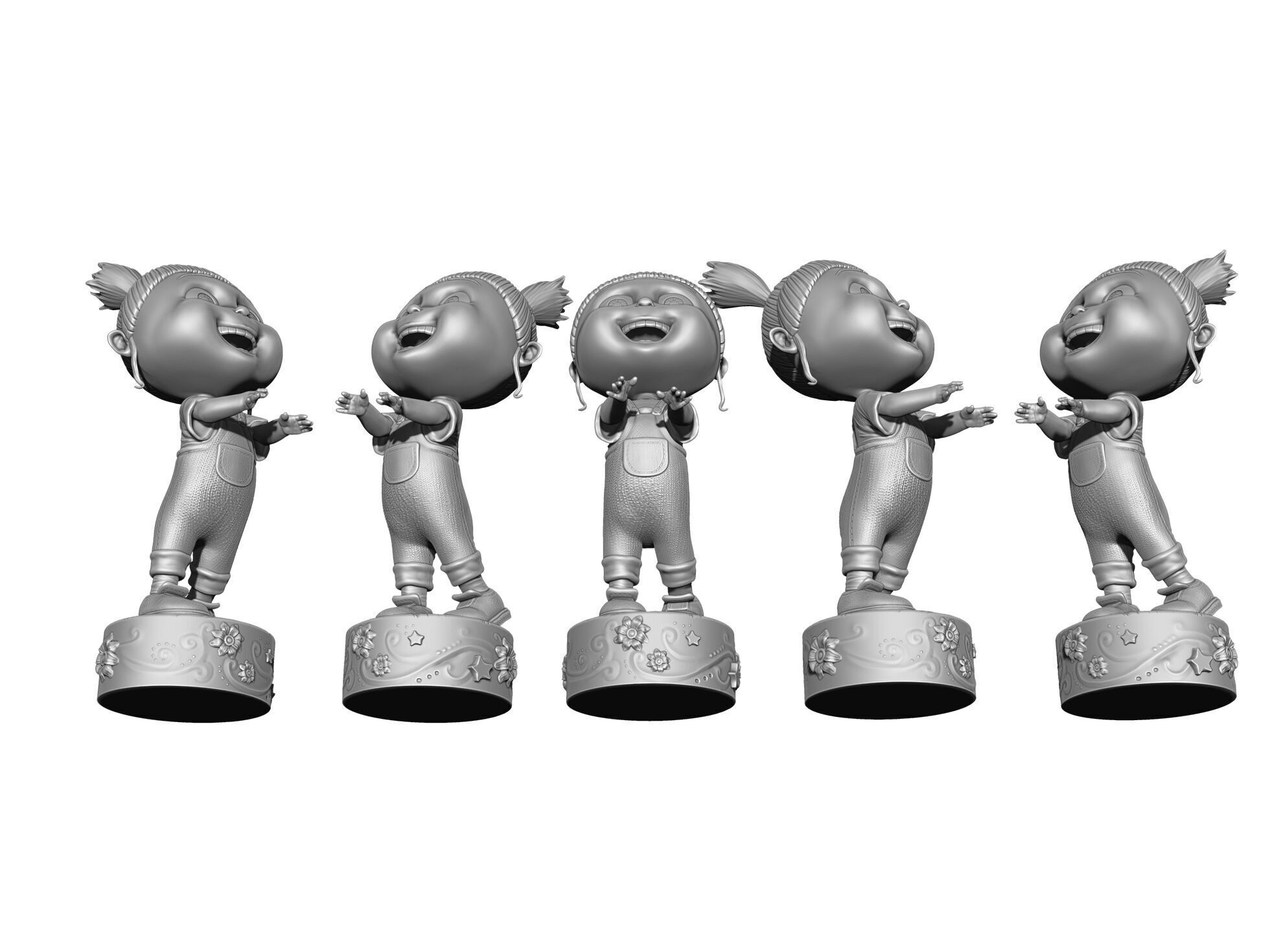 Agnes from the cartoon Despicable Me for 3D printing STL 3D print model_8